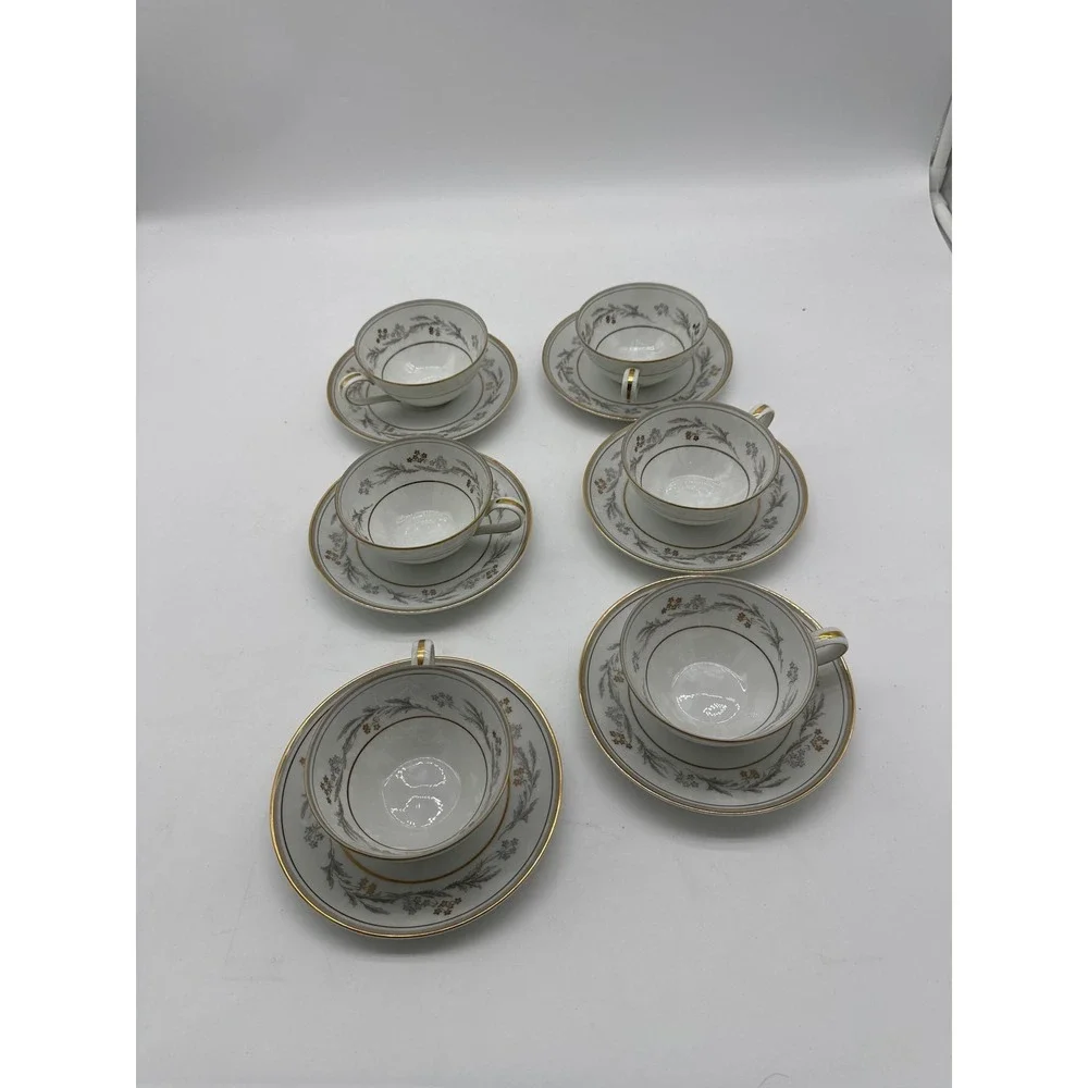 Noritake Monica Cup & Saucer 451828‎ Set of 6